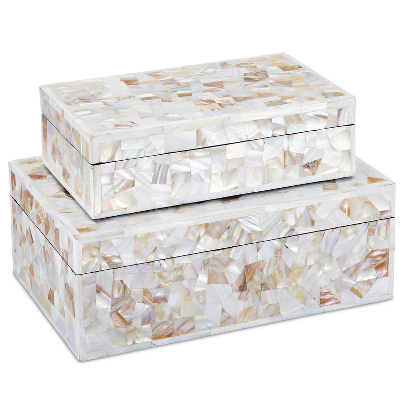 Currey & Co Uma Mother of Pearl Box Set of 2