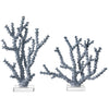 Currey & Co Blue Coral Set of 2