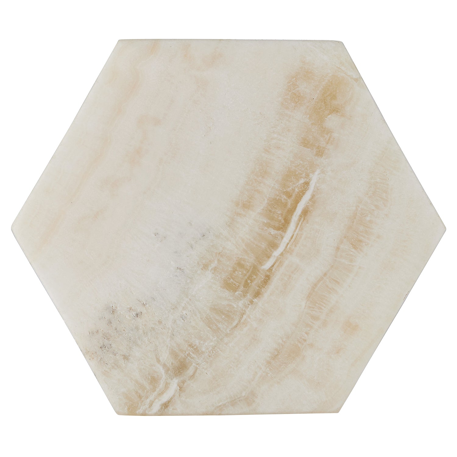 Currey & Co Arco Onyx Hexagon Box