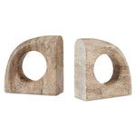 Currey & Co Russo Travertine Object Set of 2