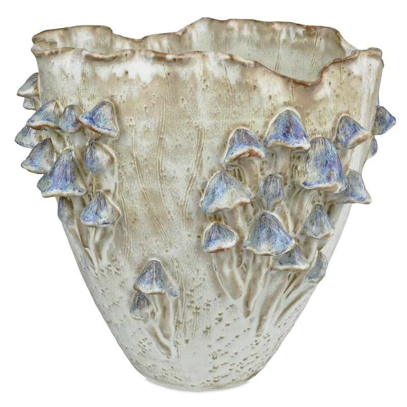 Currey & Co Black Forest Mushrooms Vase
