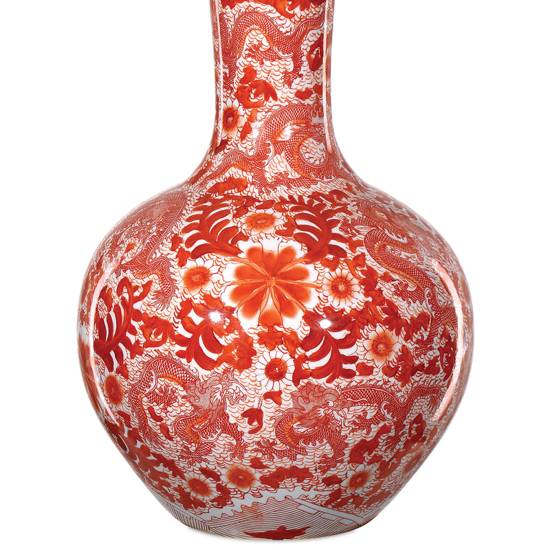 Currey & Co Biarritz Fern Long Neck Vase