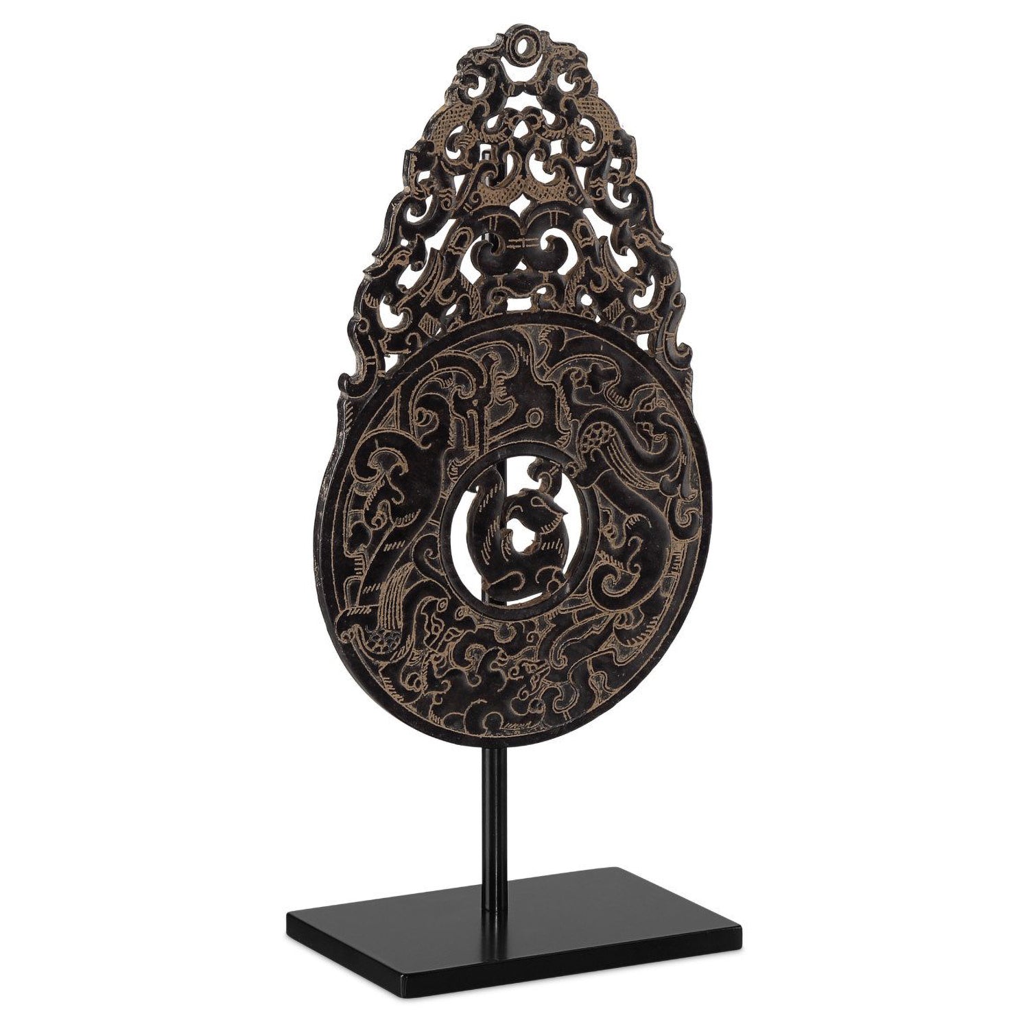 Currey & Co Han Dynasty Jade Symbol Sculpture - Final Sale