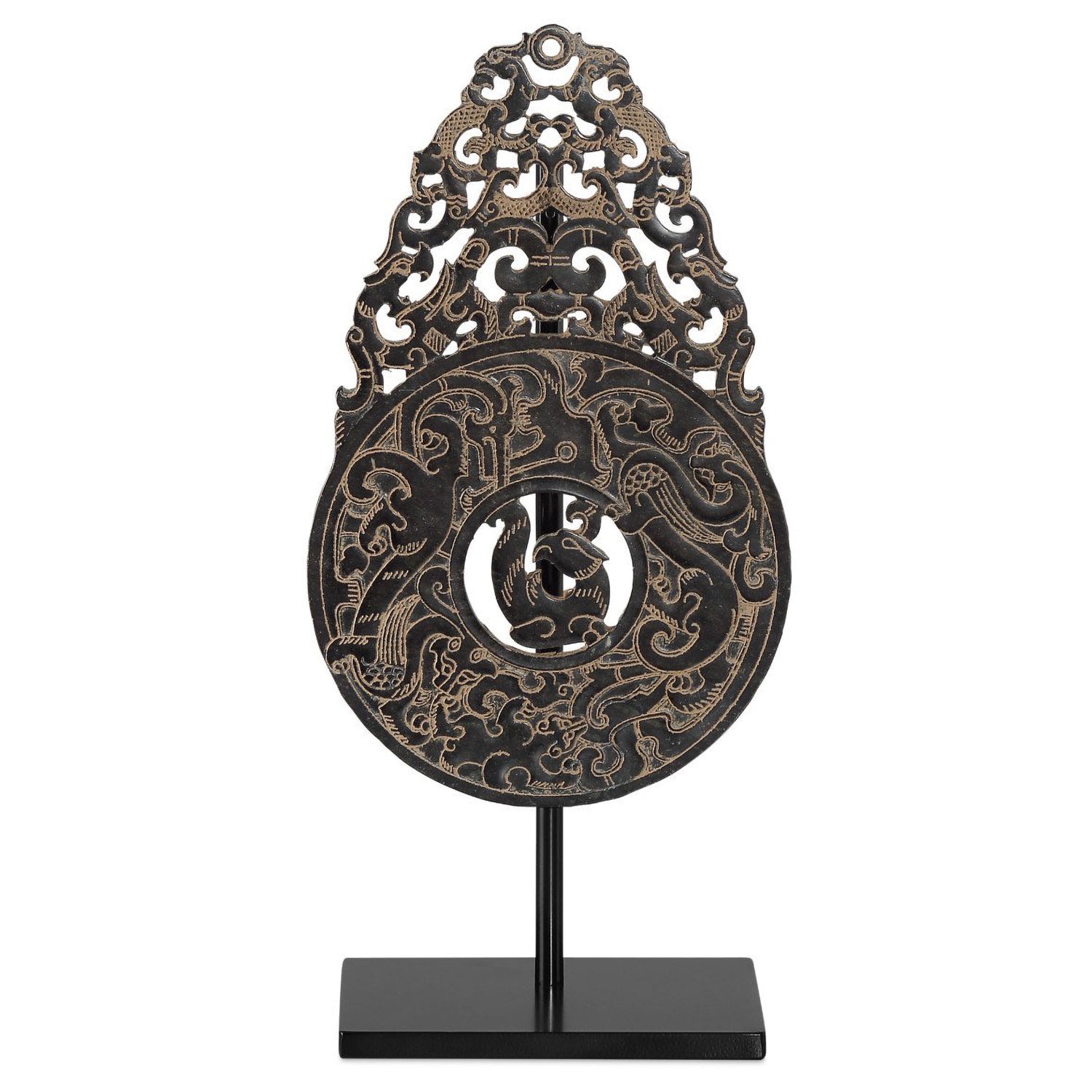 Currey & Co Han Dynasty Jade Symbol Sculpture - Final Sale