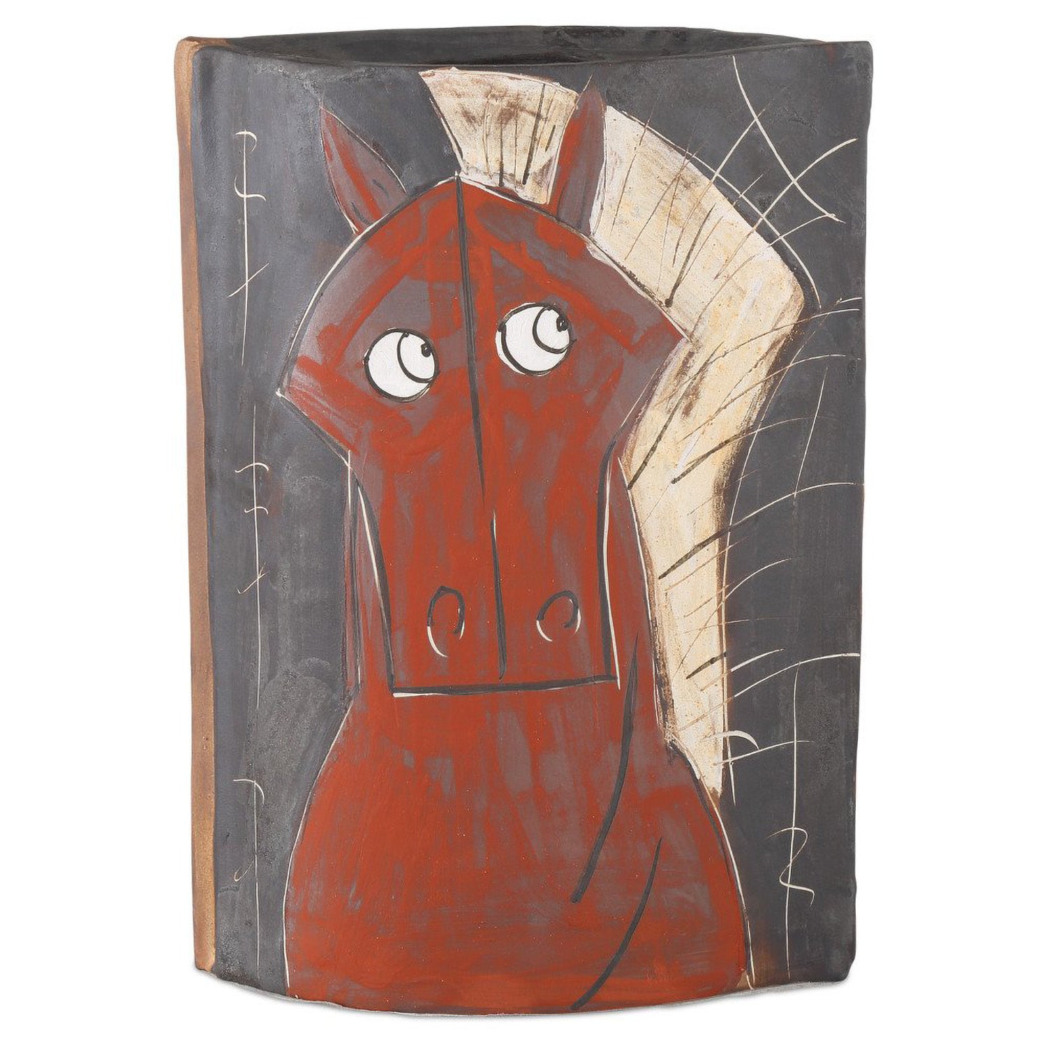 Currey & Co Artistic Horse Vase - Final Sale