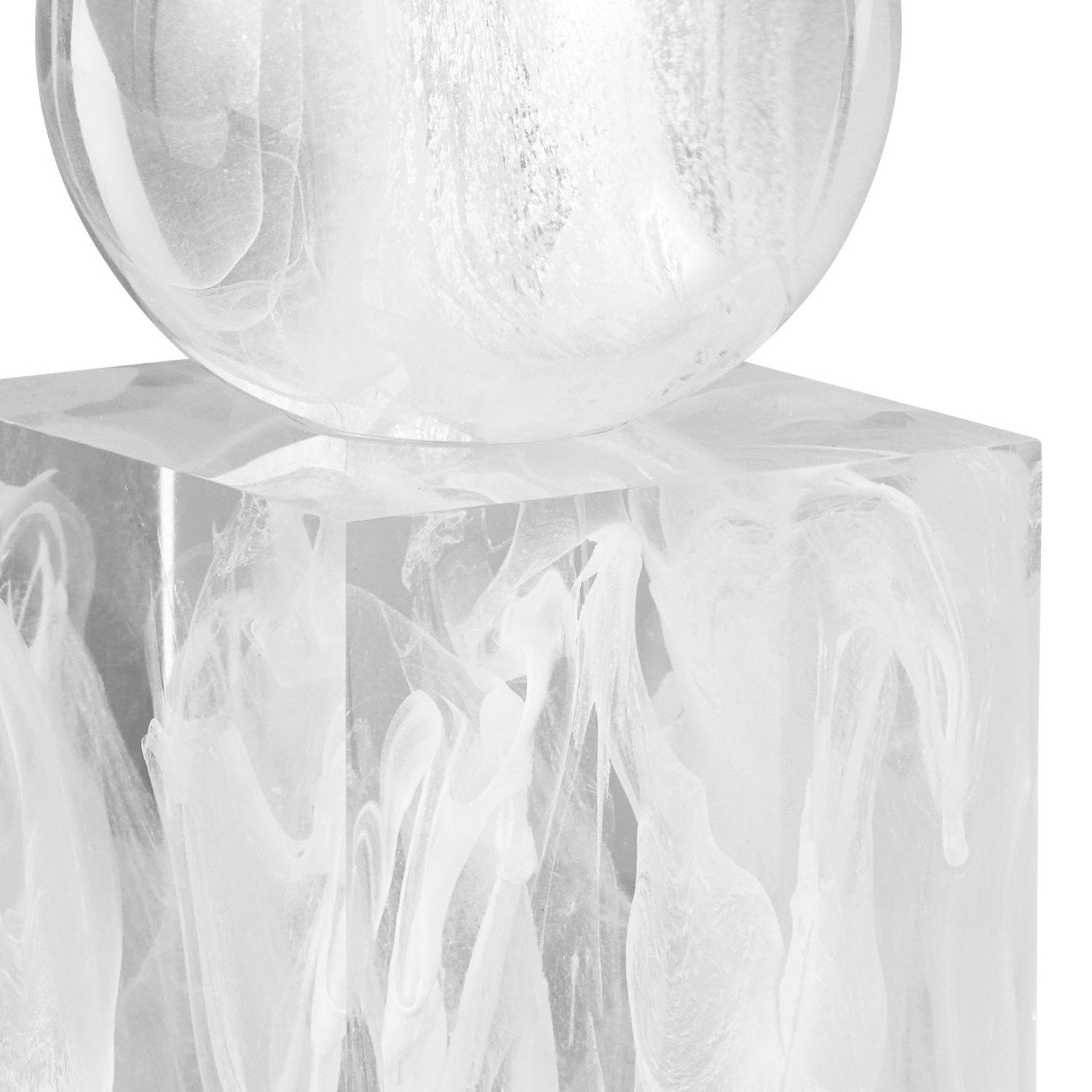 Currey & Co Nova White Objects Set of 2