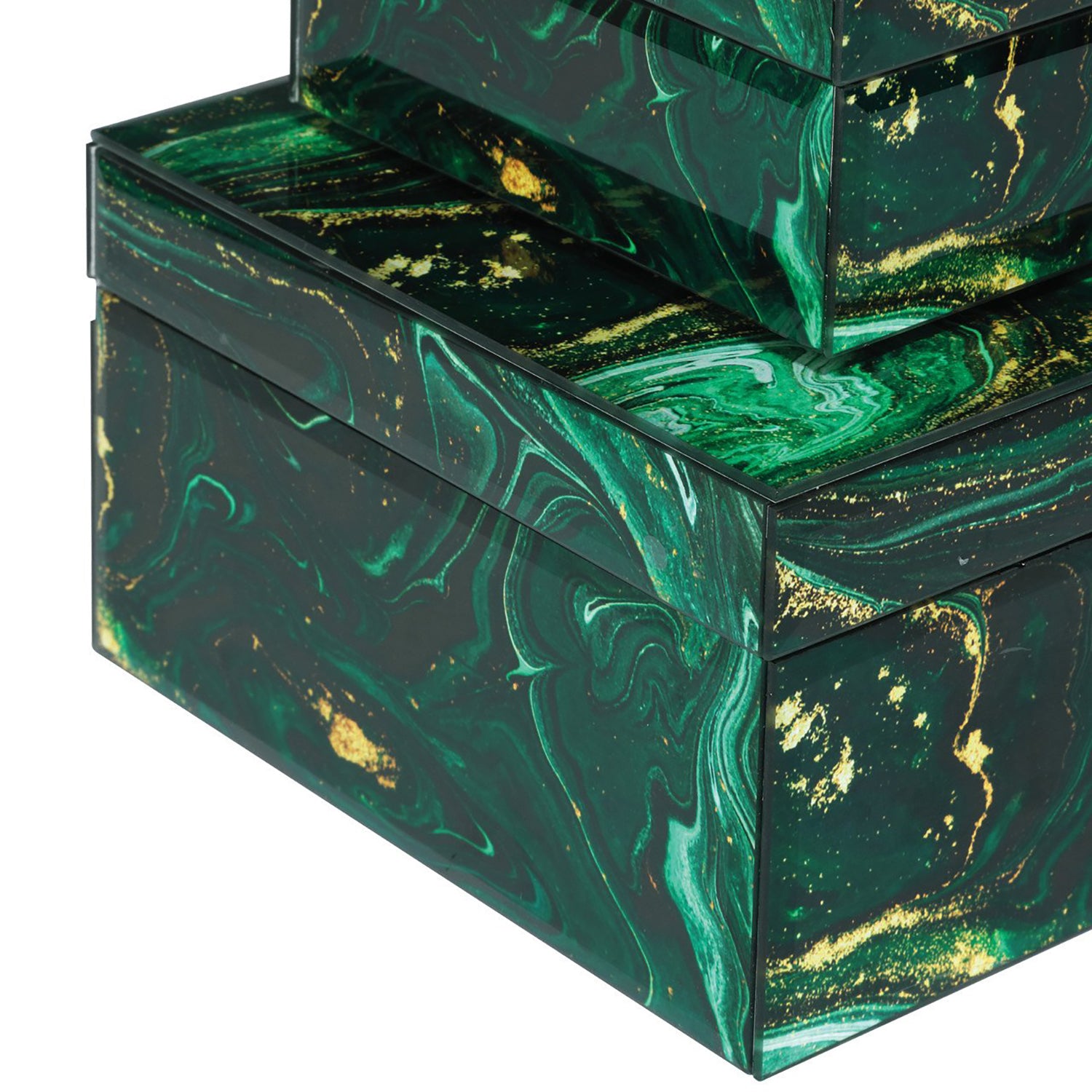 Currey & Co Interstellar Green Box Set of 2
