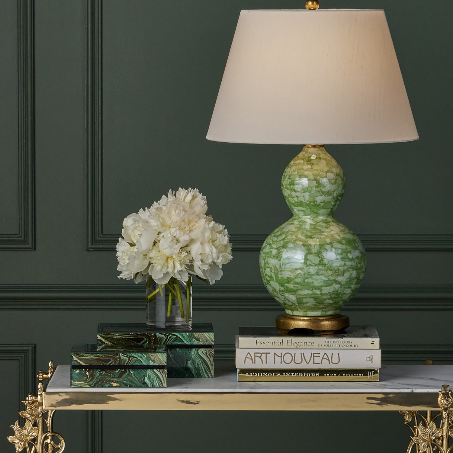 Currey & Co Interstellar Green Box Set of 2