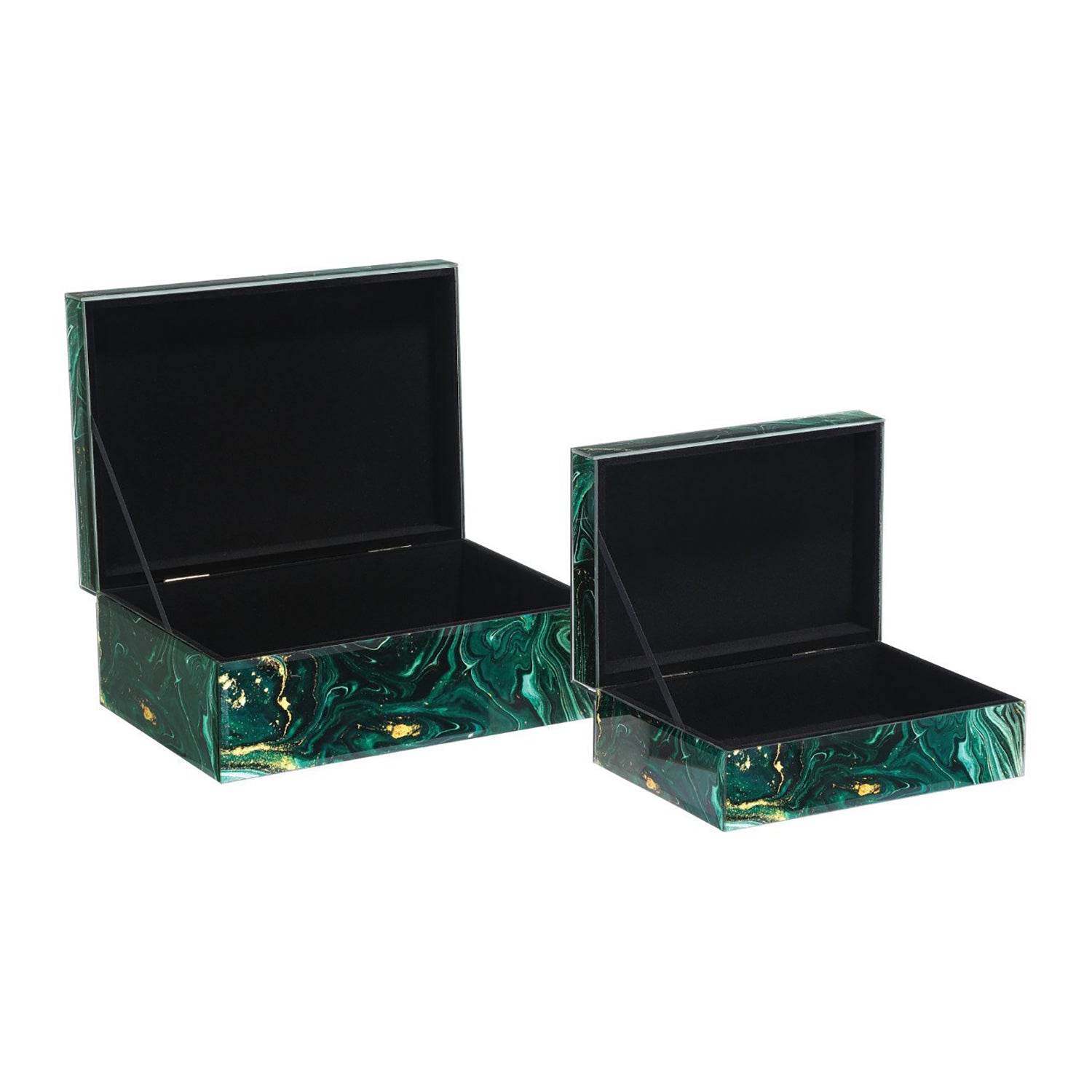 Currey & Co Interstellar Green Box Set of 2