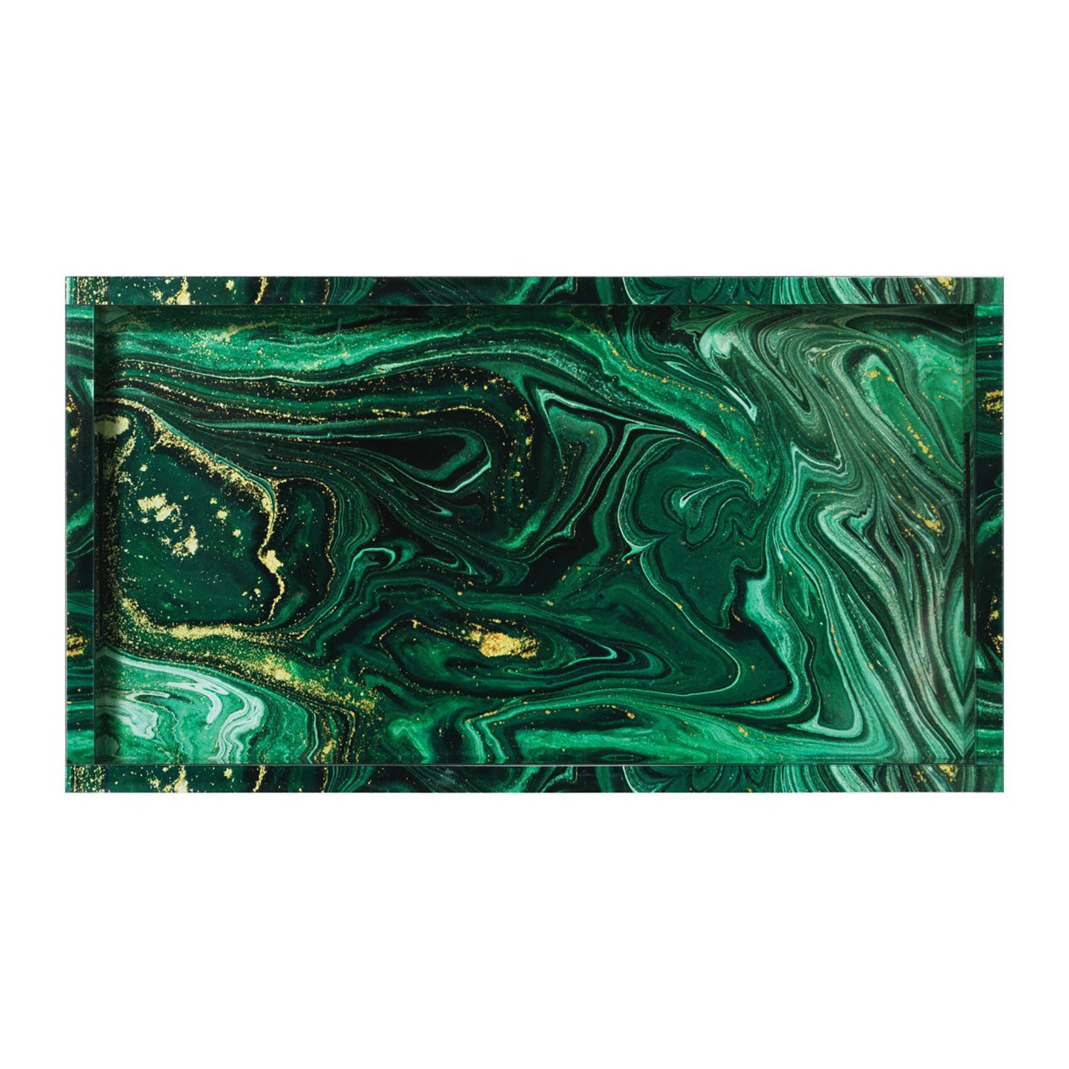 Currey & Co Interstellar Green Tray