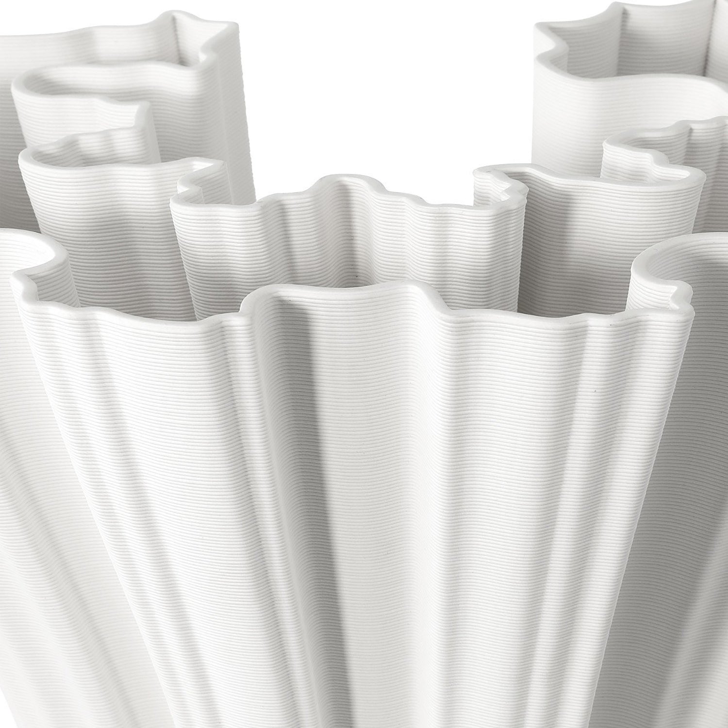 Currey & Co Godet White Vase