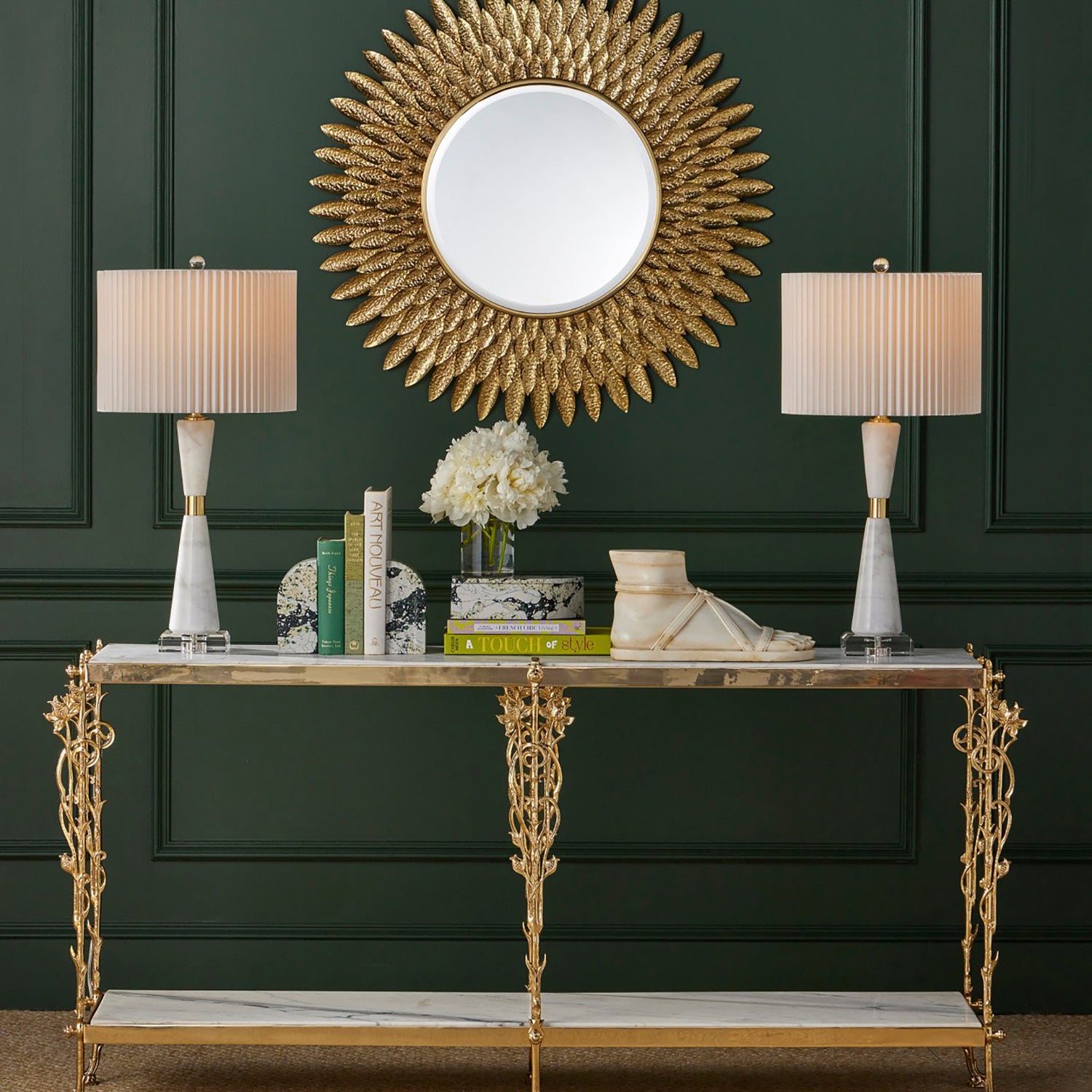 Currey & Co Fossey Asymmetrical Tray Set of 2