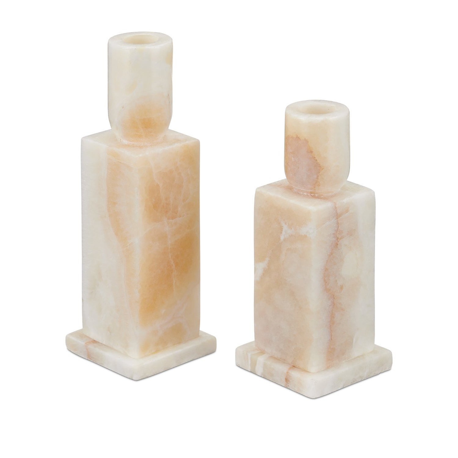 Currey & Co Lithos Candle Holder Set of 2