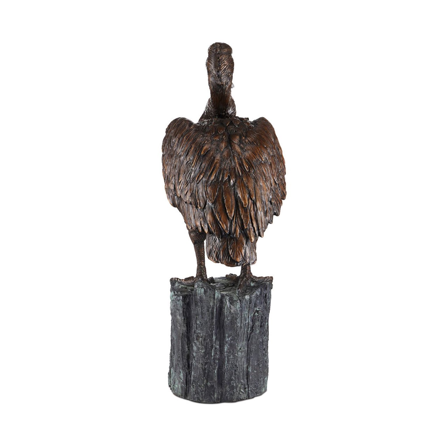 Currey & Co Pelican Bronze Sculpture