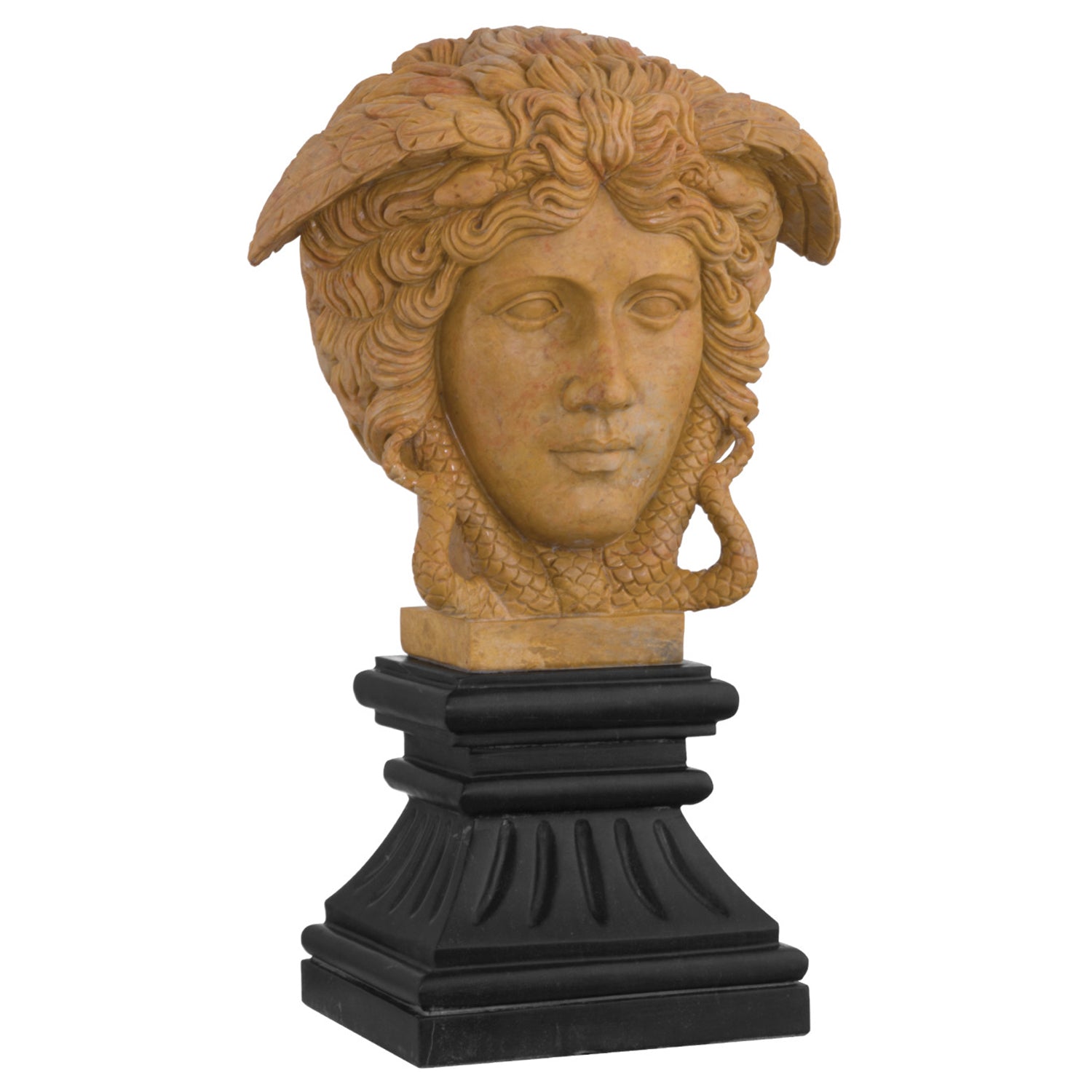 Currey & Co Hypnos Head on Metal Plinth