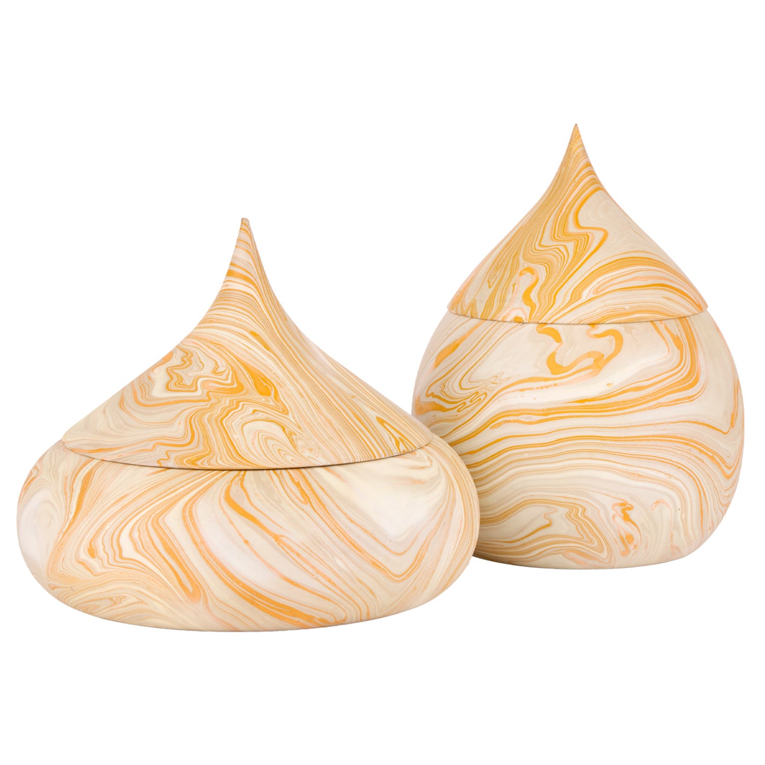 Currey & Co Anasi Yellow Box Set of 2