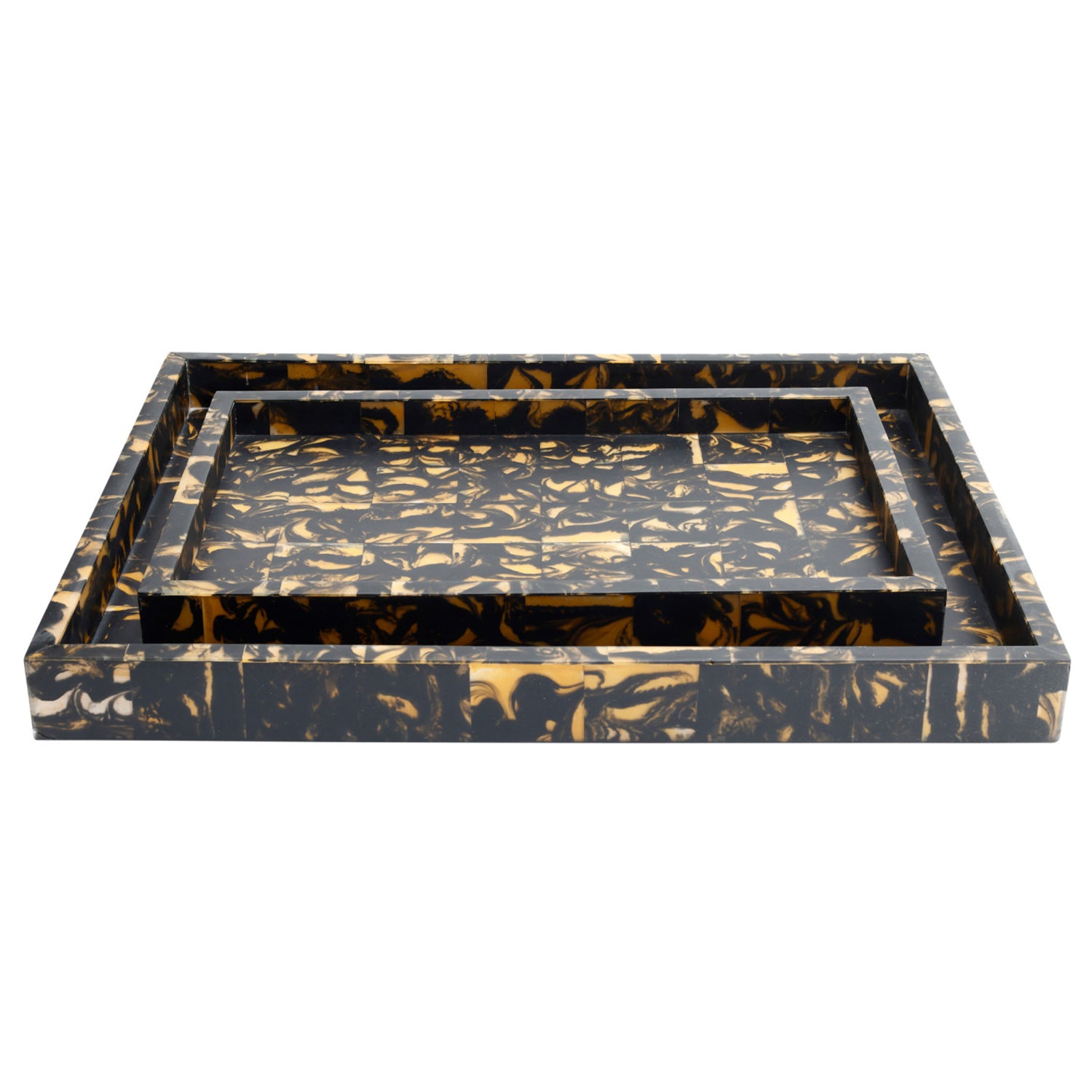 Currey & Co Thrace Tray Set of 2