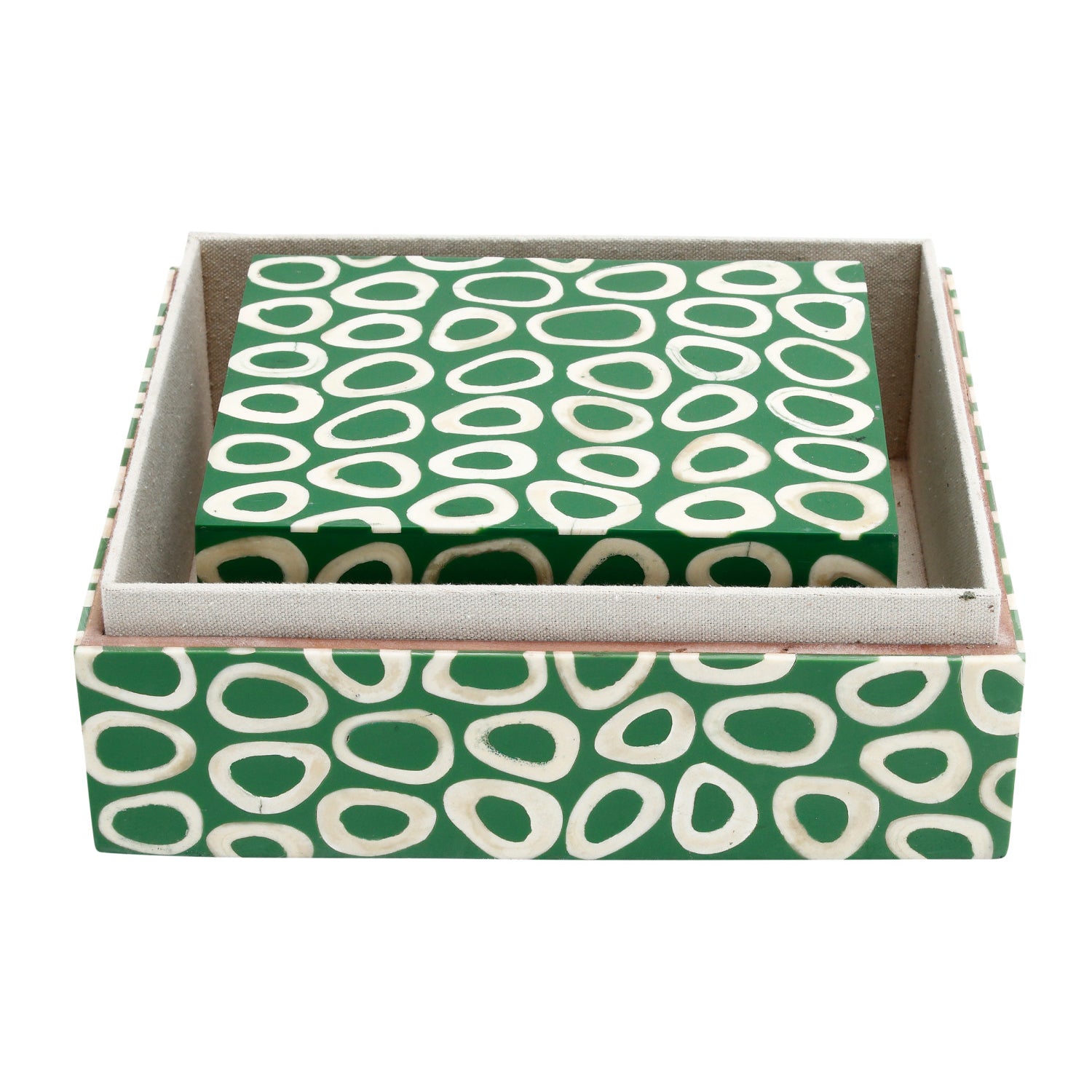 Currey & Co Ovoid Green Box Set of 2