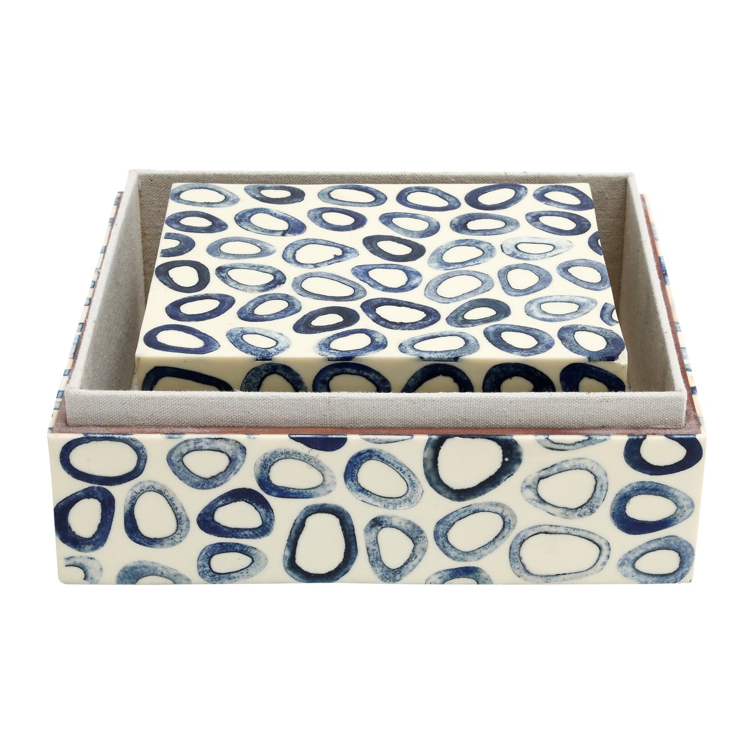 Currey & Co Ovoid Blue Box Set of 2