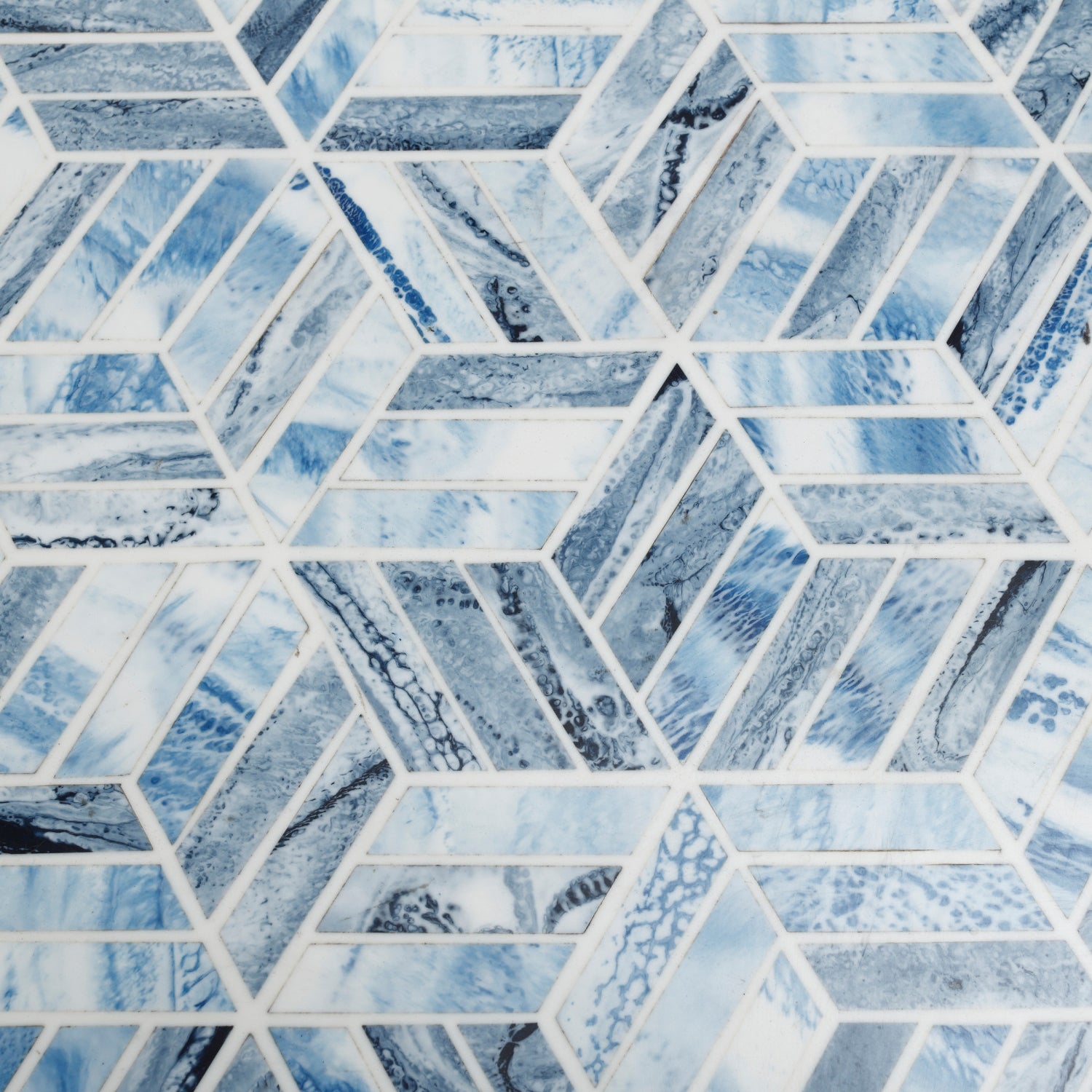 Currey & Co Chance Blue Square Tray