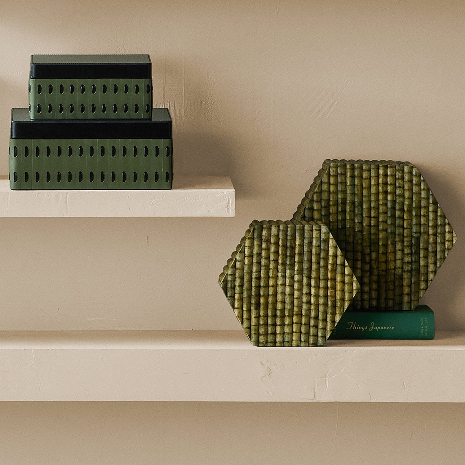 Currey & Co Cuoio Box Set of 2