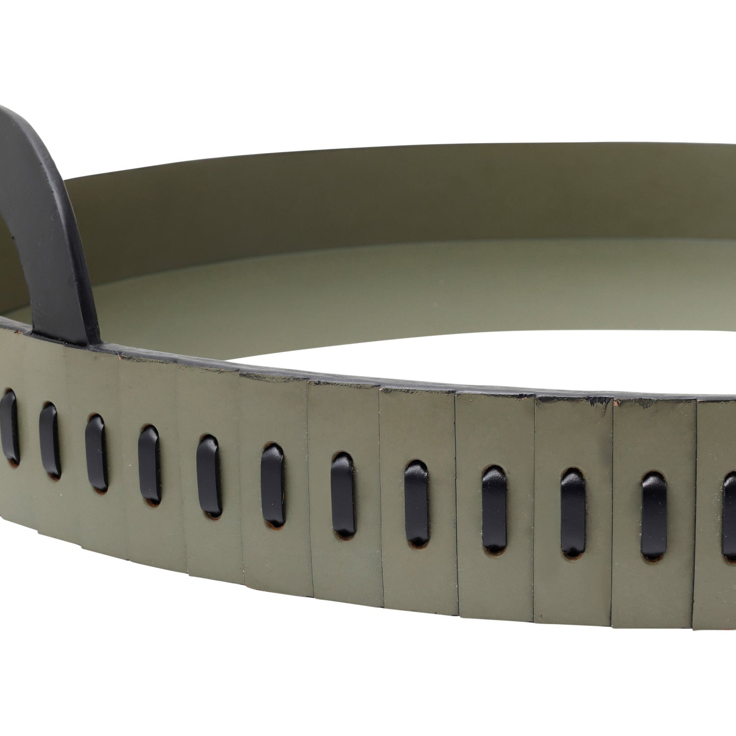 Currey & Co Cuoio Round Tray