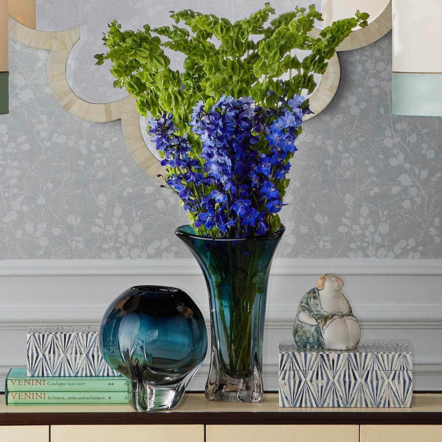 Currey & Co Aubrey Fluted Vase