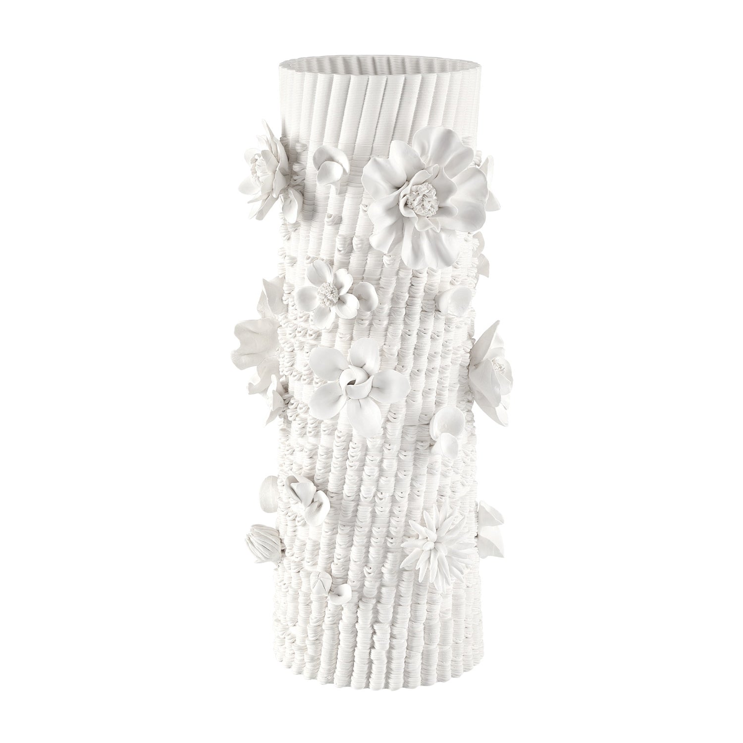 Currey & Co Sylva White Vase