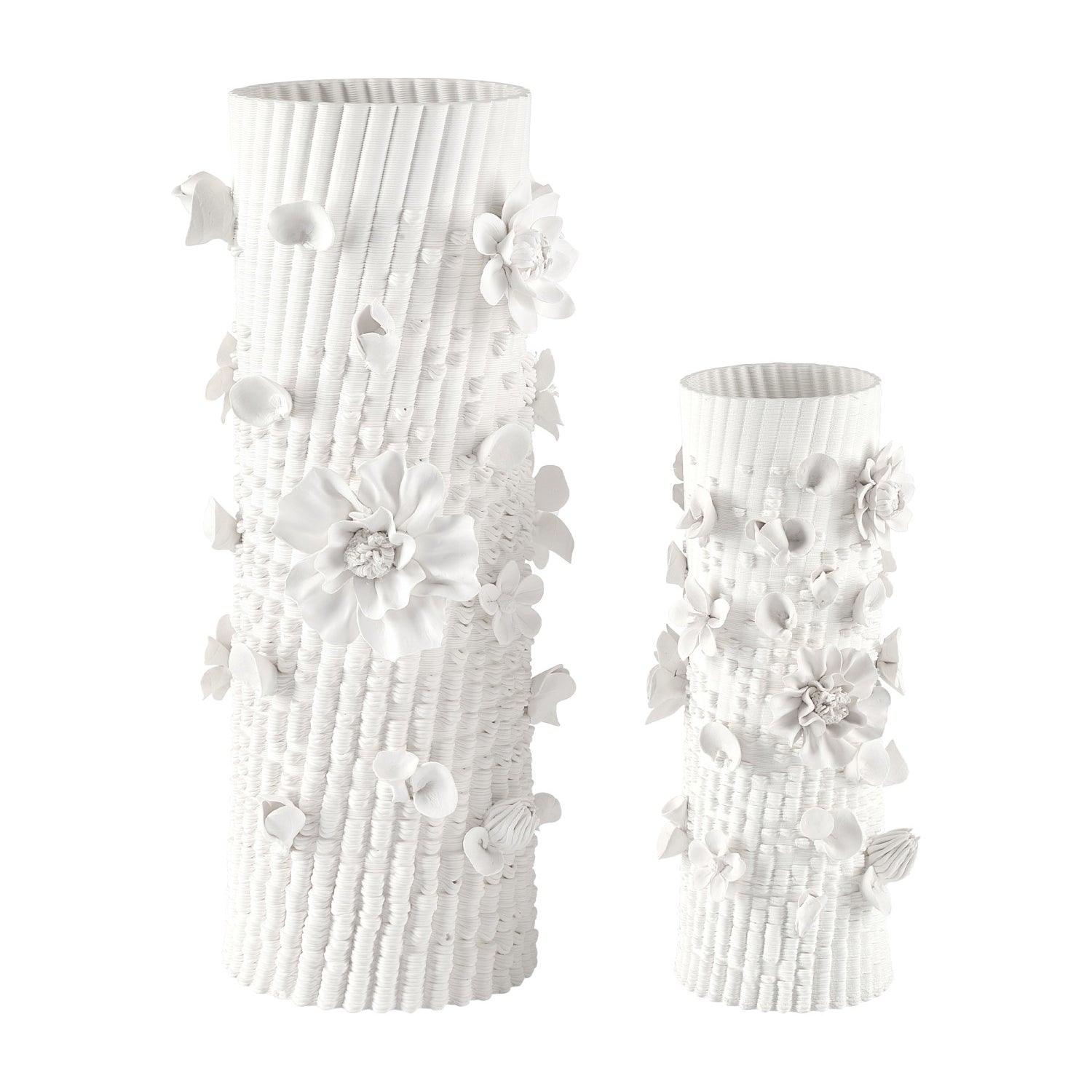 Currey & Co Sylva White Vase
