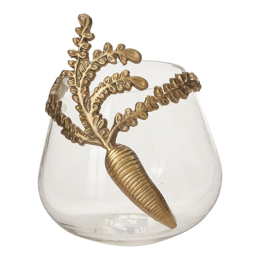 Gilded Carrot Vase
