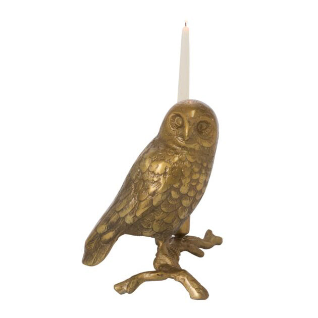 Owl's Watch Candleholder