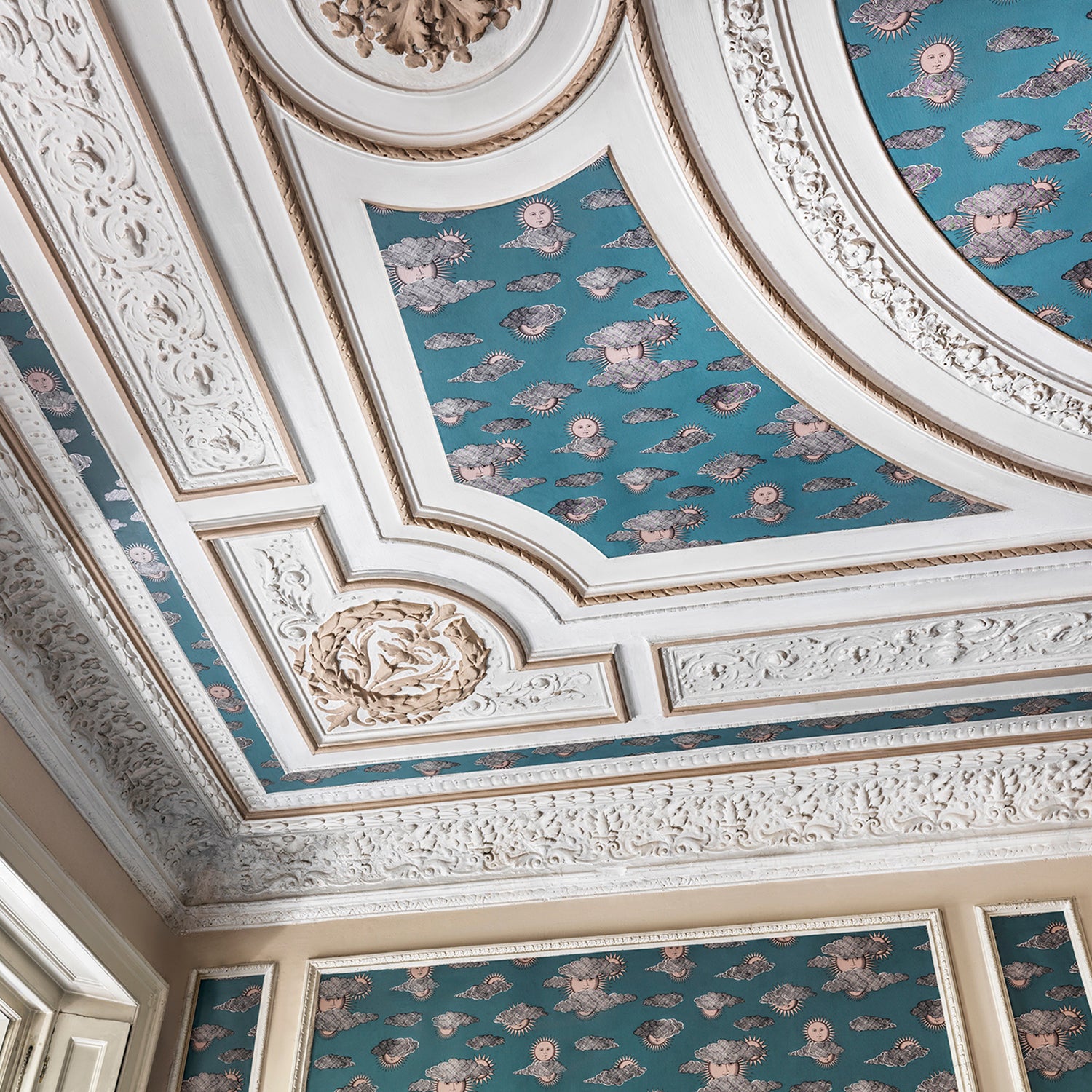 Cole & Son Fornasetti Senza Tempo II Soli E Nuvole Wallpaper