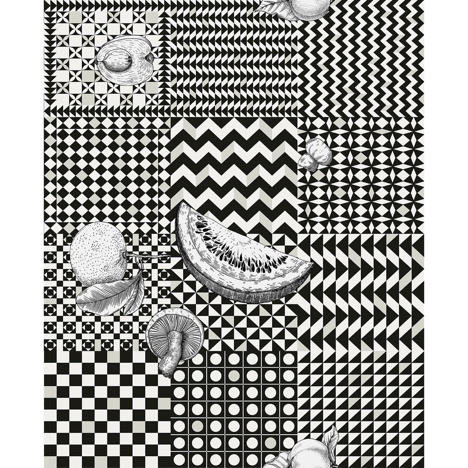 Cole & Son Fornasetti Senza Tempo II Frutta E Geometrico Wallpaper