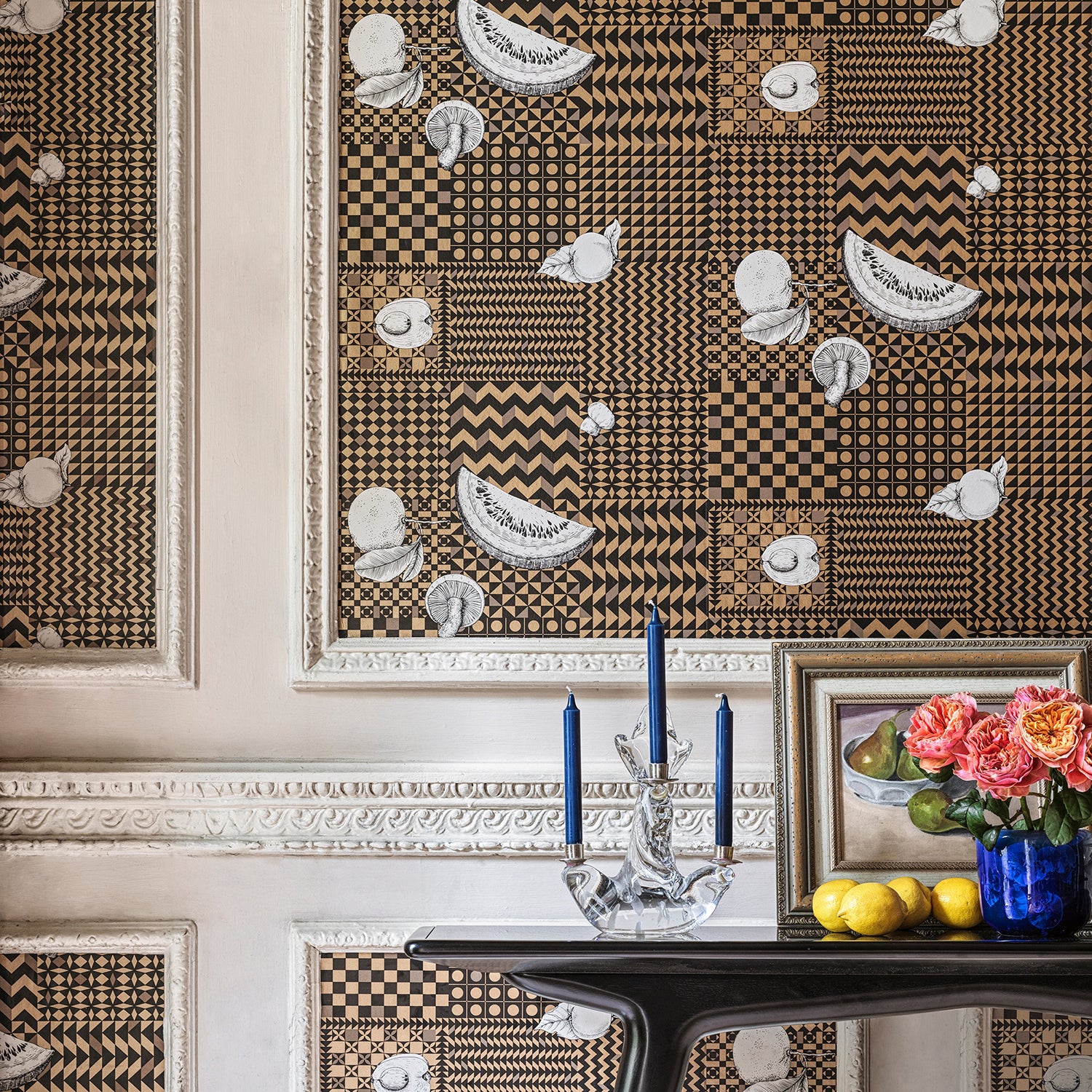 Cole & Son Fornasetti Senza Tempo II Frutta E Geometrico Wallpaper