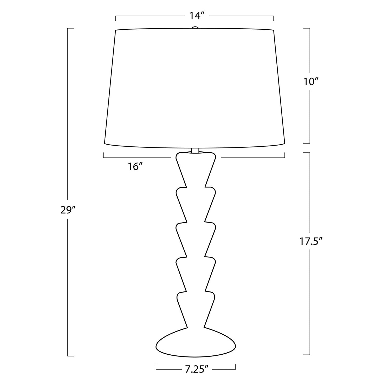 Regina Andrew Patricia Jade Table Lamp