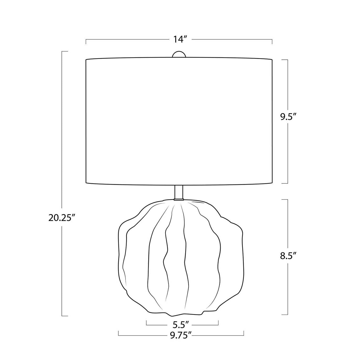 Regina Andrew Destin Ceramic Mini Lamp