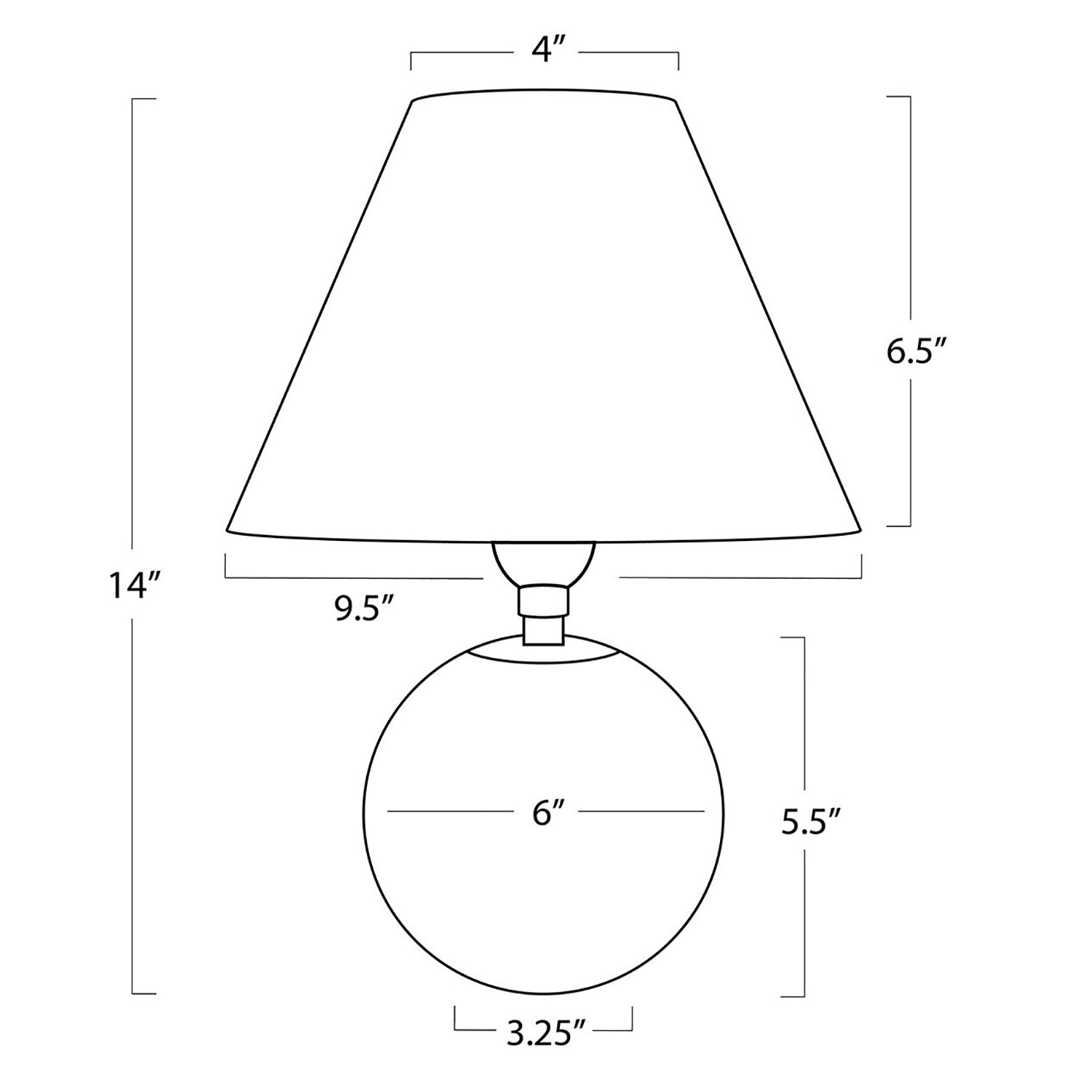 Regina Andrew Giorgio Crystal and Rattan Mini Lamp