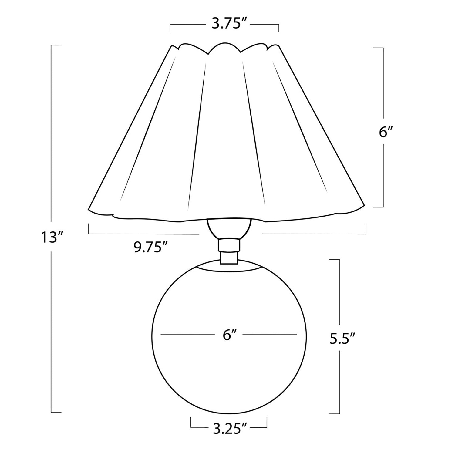 Regina Andrew Giorgio Crystal Mini Lamp