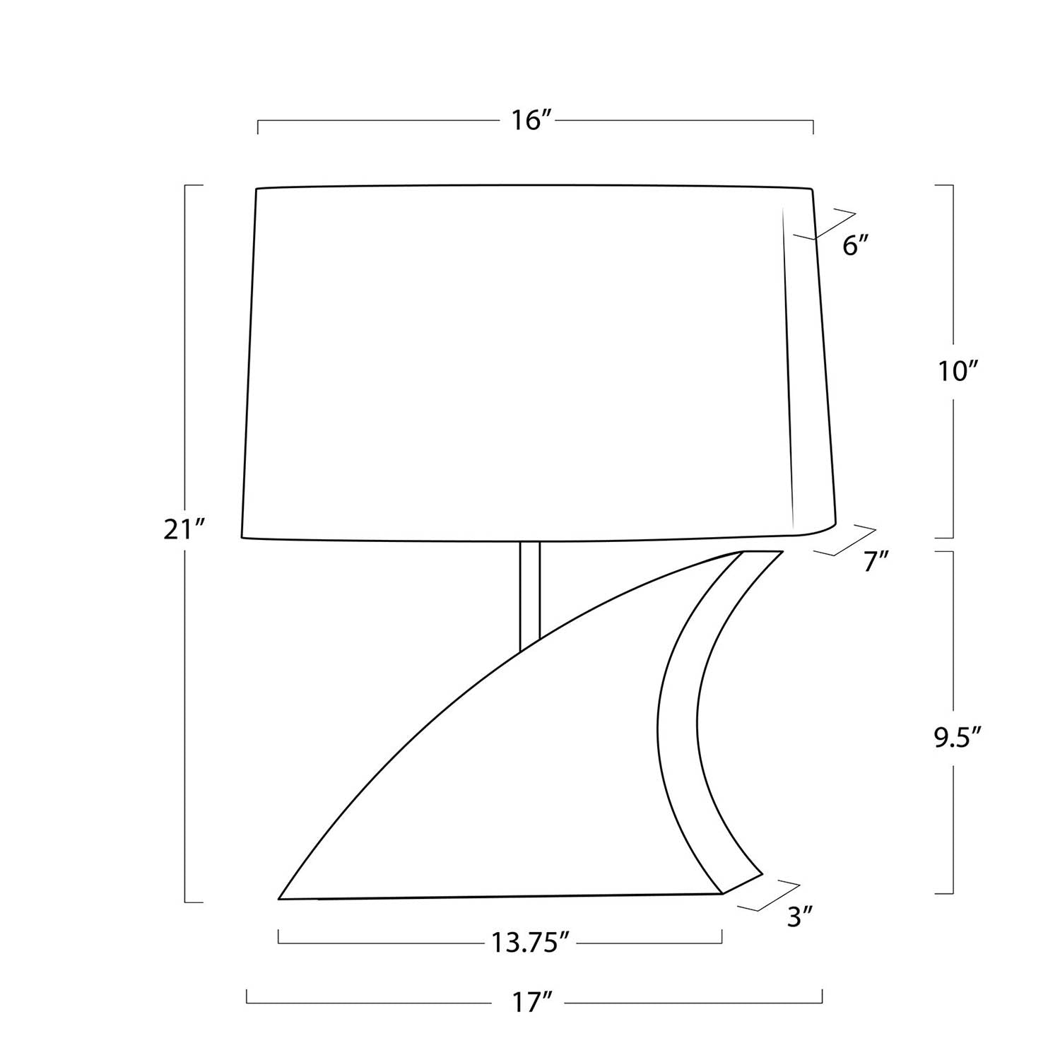 Regina Andrew Fin Crystal Table Lamp