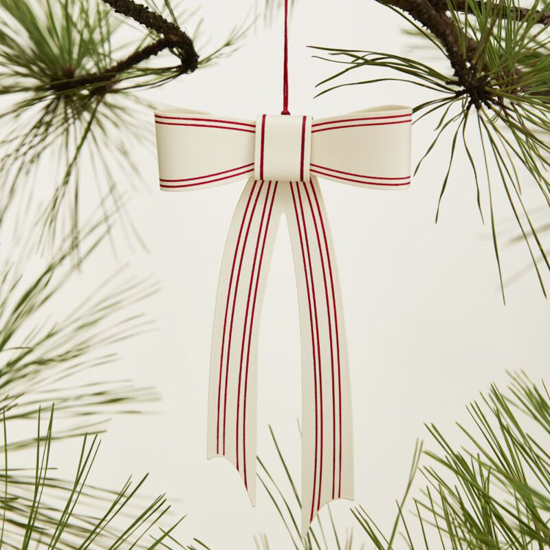 Candace Bow Ornament Set of 6