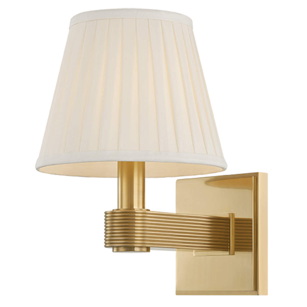 Hudson Valley Lighting Strata Wall Sconce in Vintage Brass, primary product view