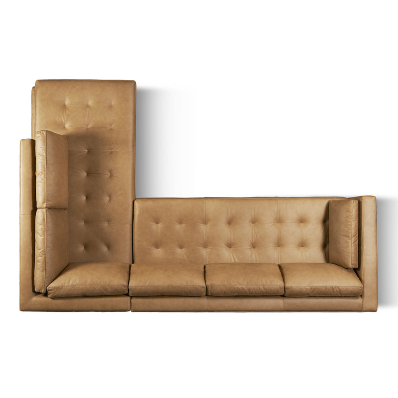 One For Victory Goldenrod Arm Sectional Sofa