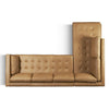 One For Victory Goldenrod Arm Sectional Sofa