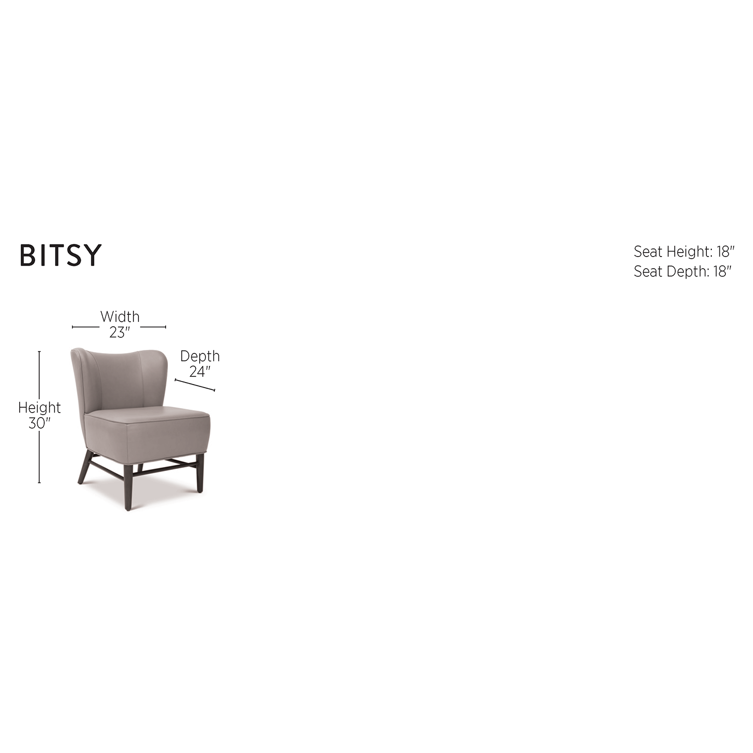 One For Victory Bitsy Chair Paynes Gray