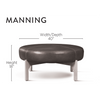One For Victory Manning Ottoman