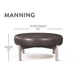 One For Victory Manning Ottoman