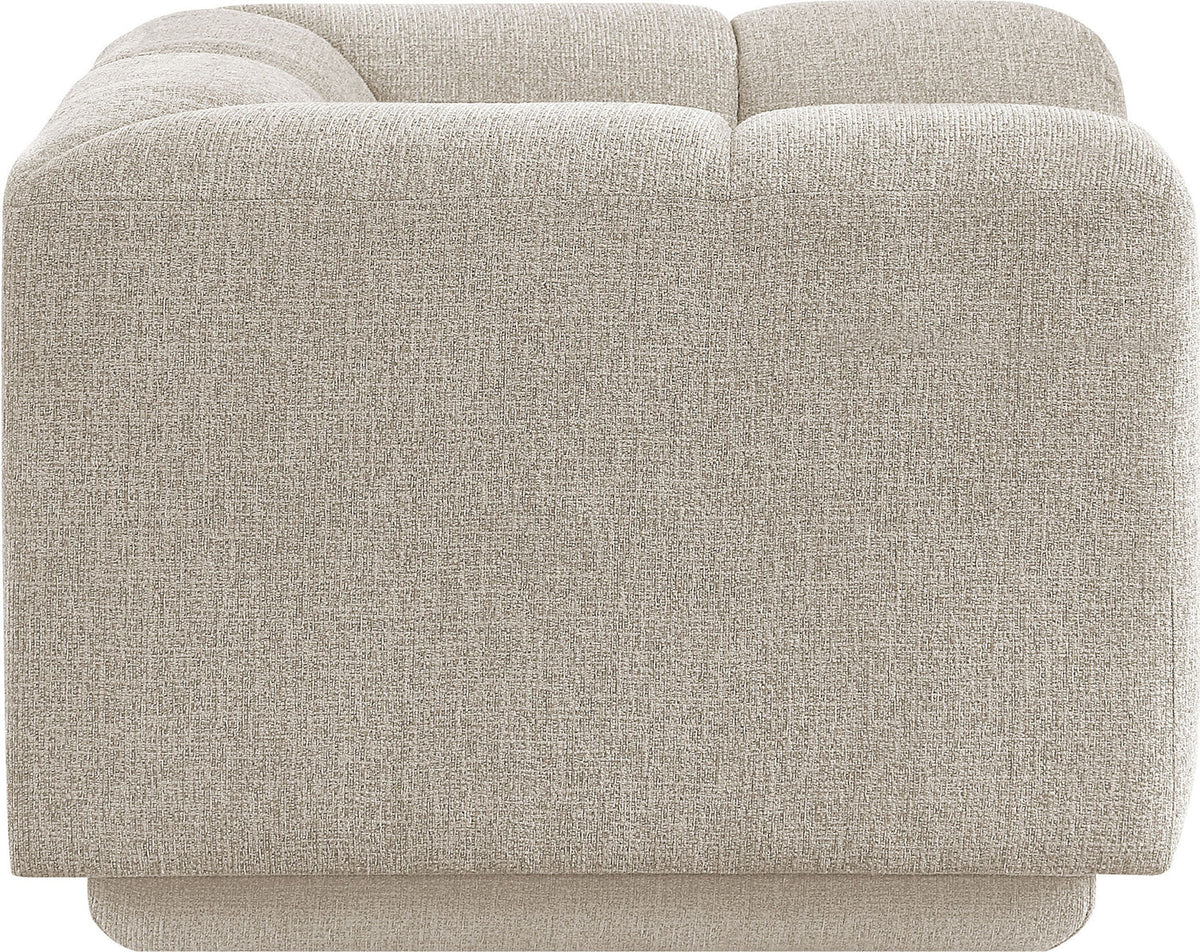 Modari Beige Fabric Upholstered Chair