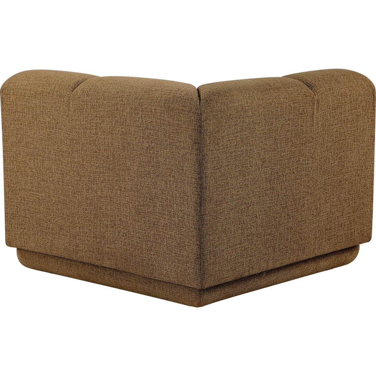 Modari Brown Fabric Upholstered Corner Chair