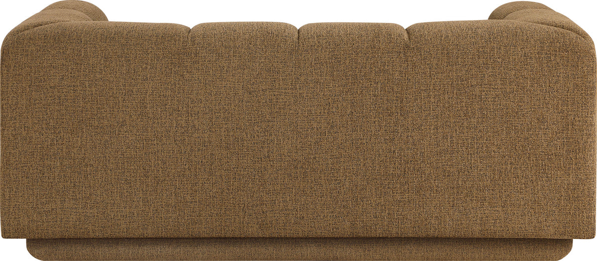 Modari 70.25in Brown Fabric Upholstered Loveseat
