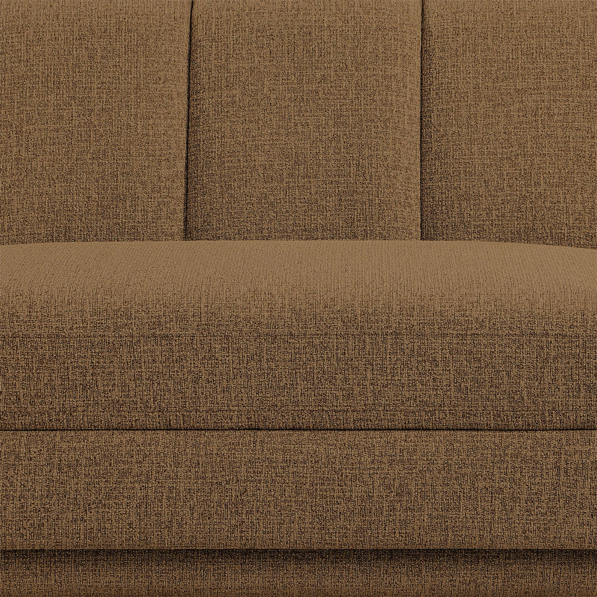 Modari Brown Fabric Upholstered 3 Piece Modular Sofa